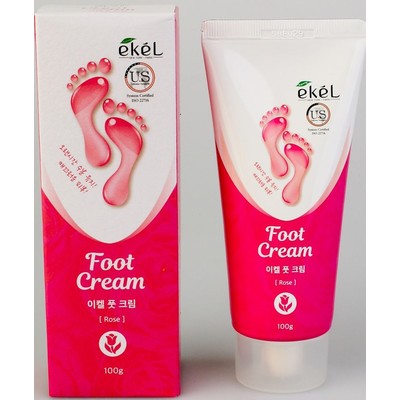 Ekel Корея EKELFoot Cream Rose Успокаивающий крем для ног с экстрактомактом розы
