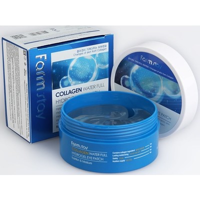 Корея FarmStay Collagen Water Full Hydrogel Eye Patch Гидрогелевые патчи с коллагеном 60 шт