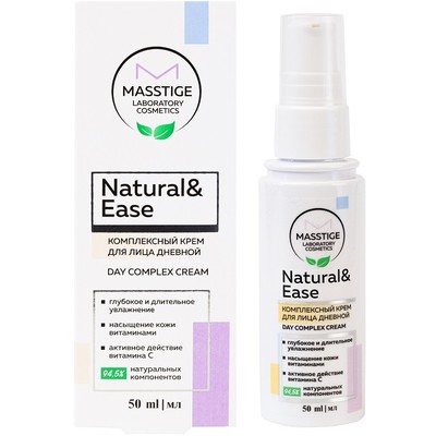 Masstige NATURAL&EASE  Комплексный крем для лица дневной, 50 мл