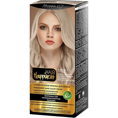 Белита-М Hair Happiness  HAIR Happiness краска для волос тон № 10.21 Очень светлый перламутровый блондин