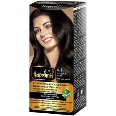 Белита-М Hair Happiness  HAIR Happiness краска для волос тон № 4.1 Холодный шатен