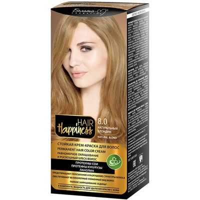 Белита-М Hair Happiness  HAIR Happiness краска для волос тон № 8.0 Натуральный блондин