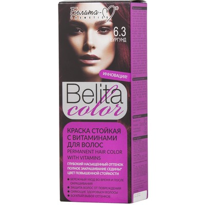 Белита-М Belita сolor  Краска стойкая с витаминами для волос № 6.3 Бургунд (к-т)