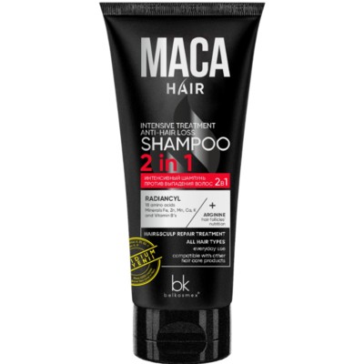 Belkosmex MACA HAIR  Интенсивный шампунь против выпадения волос 180г