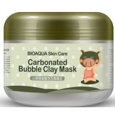 BIOAQUA Carbonated Bubble Clay Mask Глиняно-пузырьковая маска для лица, 100 г, 12шт/уп