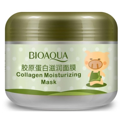 BIOAQUA Pigskin Collagen Nourishing Mask Коллагеновая питательная маска для лица, 100 г