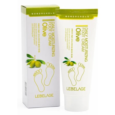 Корея LEBELAGE Крем для ног с Маслом оливы Смягчающий DAILY MOISTURIZING OLIVE FOOT CREAM 100 мл