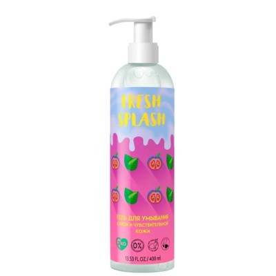 BIO WORLD  FRESH SPLASH Гель для умывания сухой и чувствительной кожи, 400 мл,