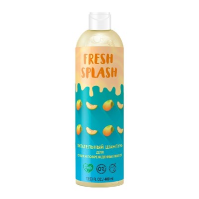 BIO WORLD  FRESH SPLASH Питательный шампунь для сухих и поврежденных волос, 400 мл,