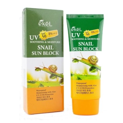 Ekel Корея JIGOTT SPF50+/PA+++ Солнцезащитный крем с улиточным муцином 70 мл