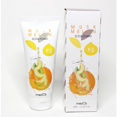 Корея MEDB Muskmelon Soda Foam Пенка для умывания с экстрактомактом мускусной дыни и содой 100мл