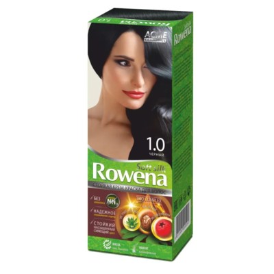 Рябина Рябина "Rowena" Rowena soft silk Стойкая крем-краска для волос тон 1.0 черный