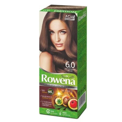 Рябина Рябина "Rowena" Rowena soft silk Стойкая крем-краска для волос тон 6.0 натуральный русый