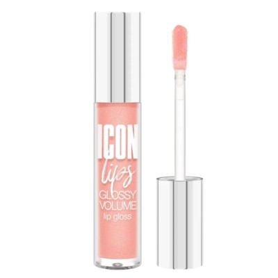 LUX visage LIP  Блеск для губ с эффектом объема ICON lips glossy volume 502 Creamy Peach