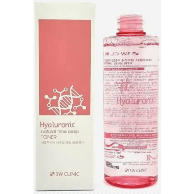 3W Clinic Корея 3W CLINIC HYALURONIC NATURAL TIME SLEEP Ночная сыворотка для лица с гиалуроновой кислотой 60мл