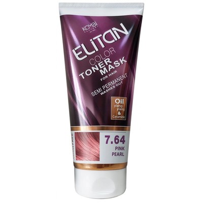 Элитан ЭЛИТАН Маска для волос ТОНИРУЮЩАЯ 7.64 Розовая жемчужина 150мл