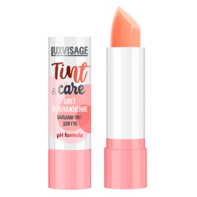 LUX visage LIP  Бальзам-тинт для губ Tint & care pH formula цвет и увлажнение 02 Peach