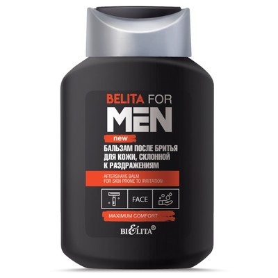 Белита FOR MEN New Бальзам после бритья для кожи, склонной к раздражениям  250мл