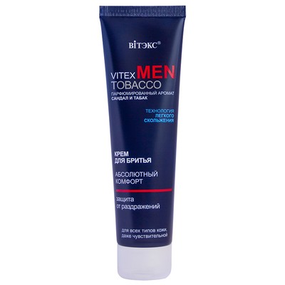 Витэкс Men TOBACCO  MEN TOBACCO Крем для бритья для всех типов кожи, даже чувств., 100 мл.