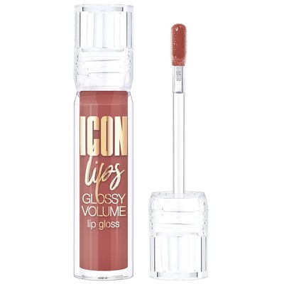 LUX visage ICON lips glossy volume Блеск для губ с эффектом объема 510 Rosewood