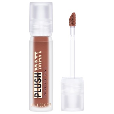 LUX visage PLUSH MATT  Тинт-мусс 3 в 1 для губ, щек и век тон 305 Brownie Brown